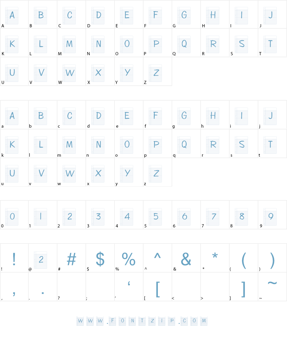 101! Term Paper Font Character